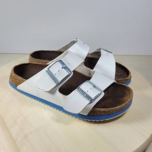 Birkenstock Arizona Super Grip Birko-Flor White Sandal Women's Size 37
